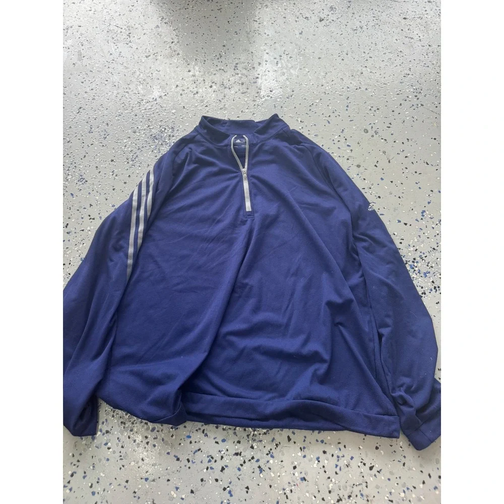 Adidas Pullover 1/4 Zip Long‎ Sleeve Athletic Training Top XL
